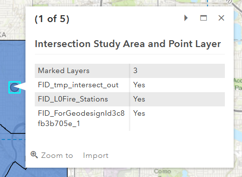 Pop-up, in dem die Anzahl der markierten Layer im Ausgabe-Layer einer Projektprüfung angezeigt wird Pop-up, in dem die Anzahl der markierten Layer im Ausgabe-Layer einer Projektprüfung angezeigt wird